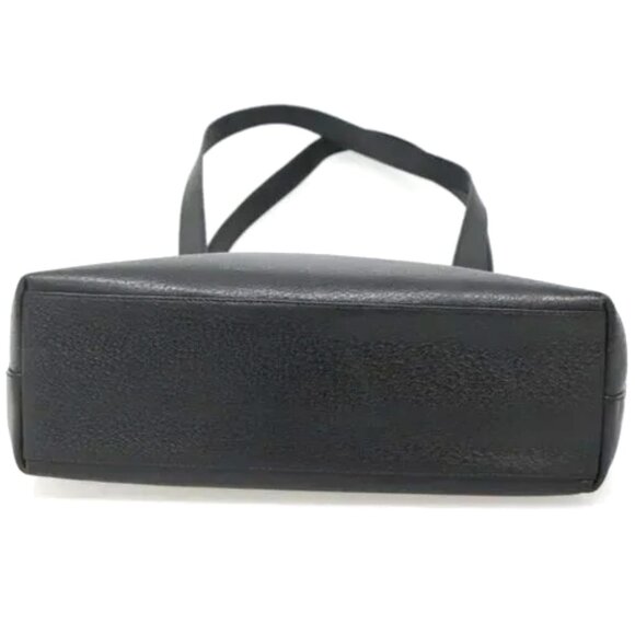 SALE! Vintage Gucci Leather Ophidia Black Tote Bag Medium Gold w/FREE Accessory - Picture 7 of 16